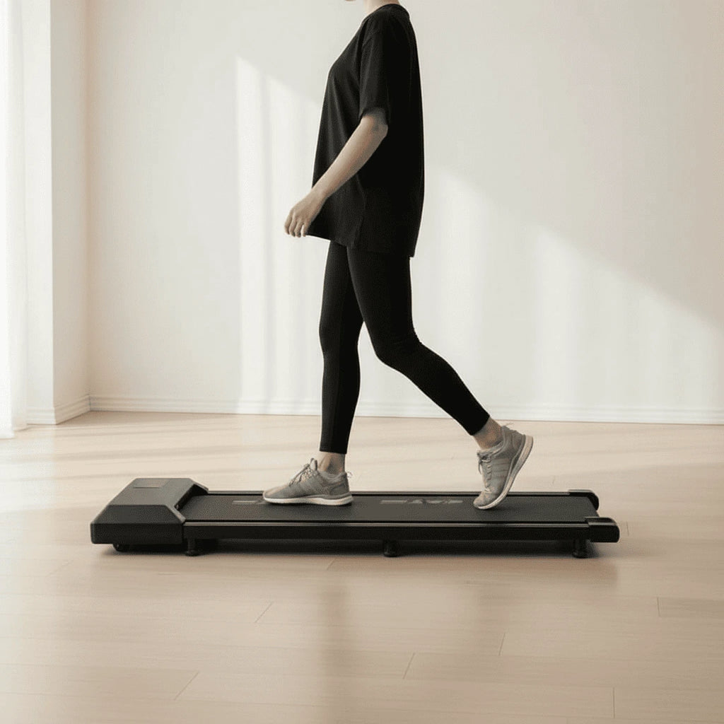 Tapis de marche WALKEN Core vue latérale fond mur clair