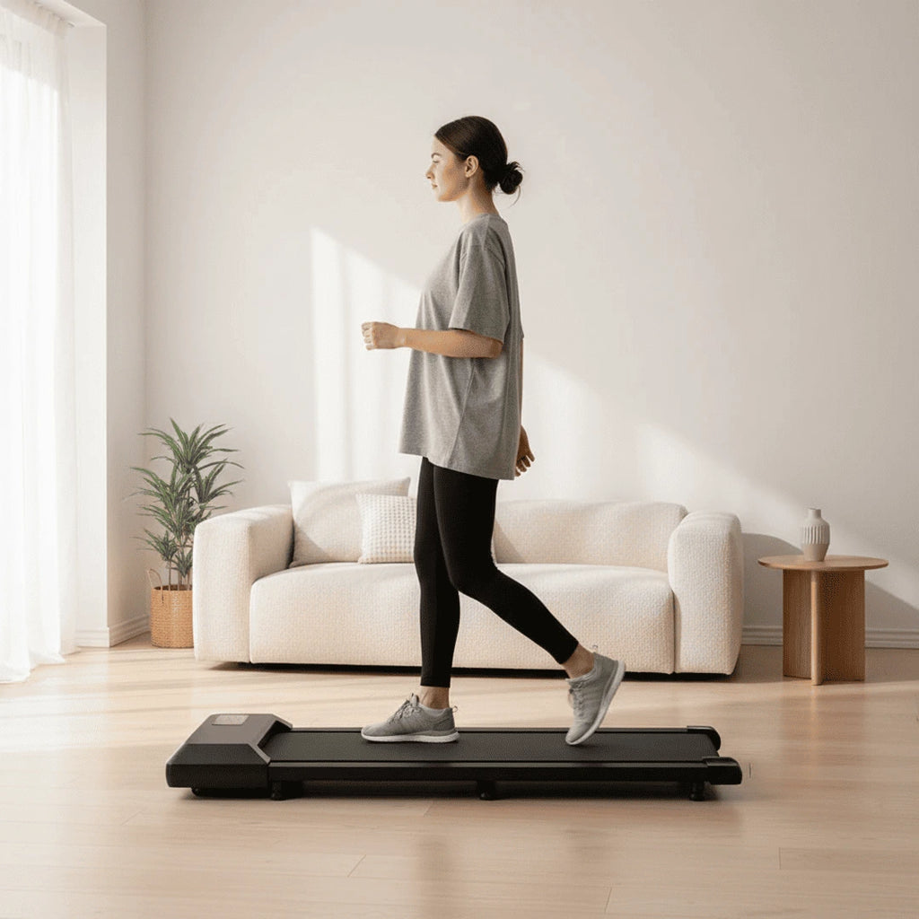 Tapis de marche WALKEN Core dans salon minimaliste