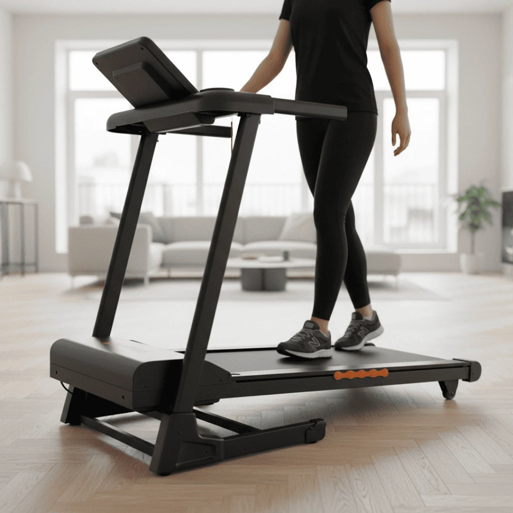 Tapis de marche WALKEN Incline Elite vue latérale en situation intérieure