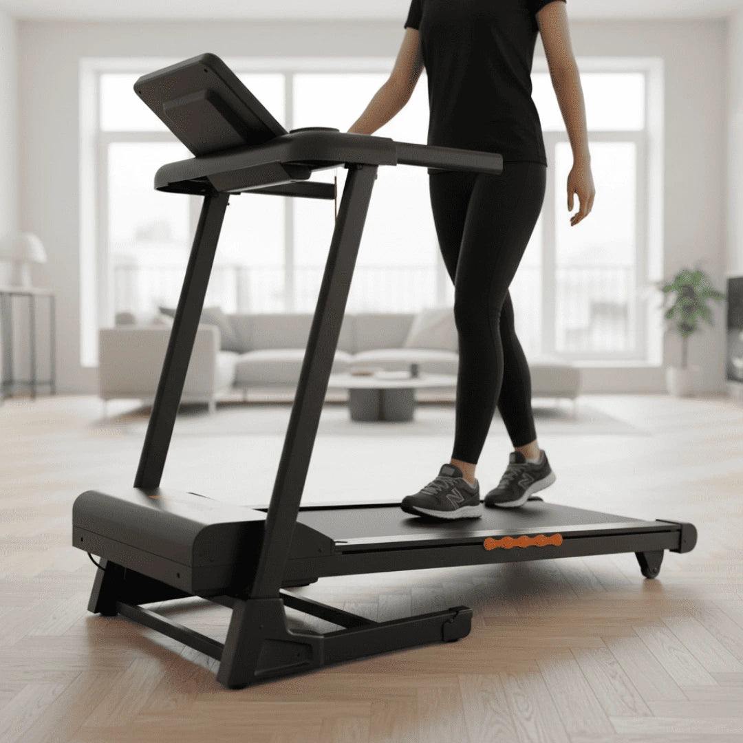 Tapis de marche WALKEN Incline Elite vue latérale en situation intérieure